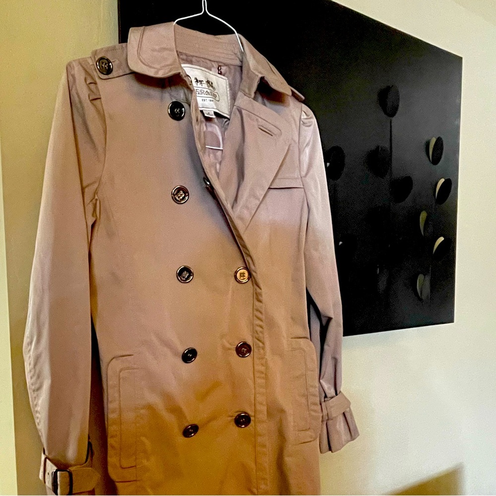 Coach Tan Trench Coat